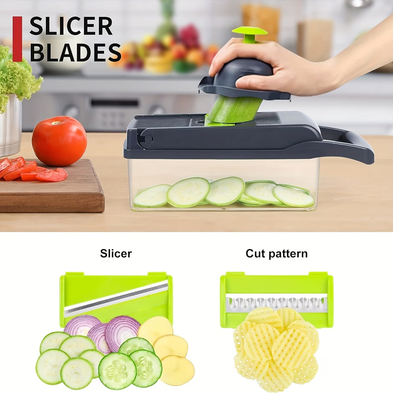 Vegetable Cutter Chopper and Slicer