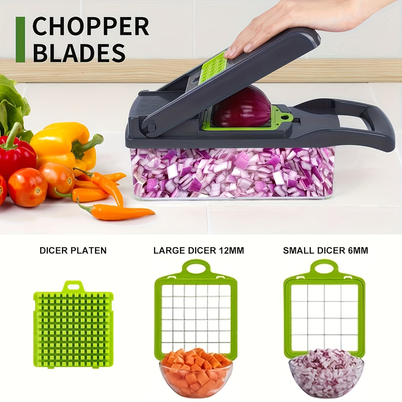 Vegetable Cutter Chopper and Slicer