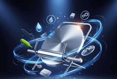 Stainless Steel Rolling Pin & Board Set